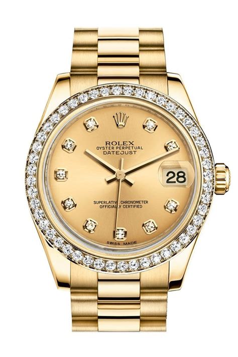 rolex datejust 31 diamond bezel